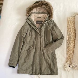 Olive Green Eddie Bauer Winter Coat